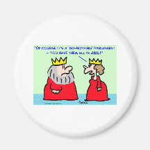 king queen do-nothing parliament refrigerator magnets