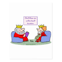 king queen god bless our undiscosed location post cards