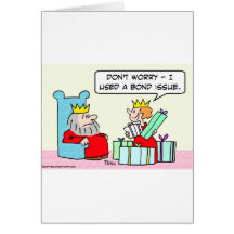 king queen shopping bond issue greeting card