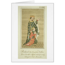 King Richard II (1367-1400) with his father Edward Greeting Cards