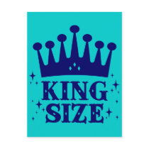 King Size Fun Postcard