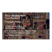 King Solomon And Bilkis Queen Of Sheba By Osmanisc Business Cards