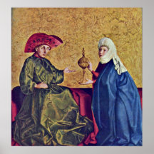 King Solomon and Queen of Sheba by Konrad Witz Posters