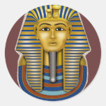 King Tut Mask Costume Tees n Stuff Round Stickers