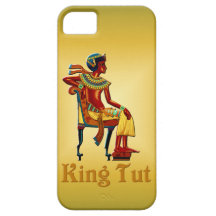 King Tut on his Throne iPhone 5 Case