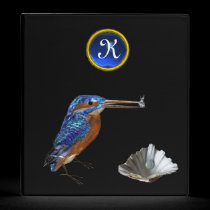 KINGFISHER MONOGRAM , Blue Sapphire, black binders