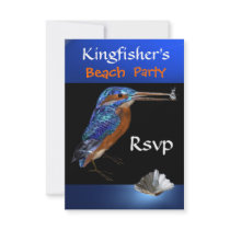 KINGFISHERS  BEACH PARTY Rsvp,black,blue