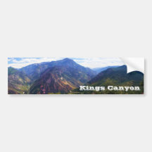 Kings Canyon Panoramic Bumpersticker Bumper Stickers