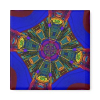 King's Dining Hall Abstract Art Magnet