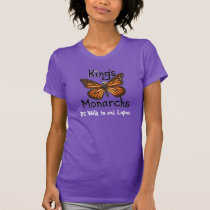 King's Monarchs black lettering t-shirts