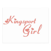 Kingsport Girl tee shirts postcards