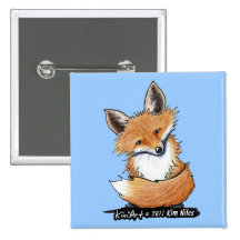 KiniArt Fox Pins