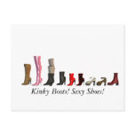 Kinky boots! Sexy Shoes! postcards