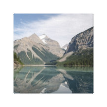 Kinney Lake and Mount Whitehorn near Mount Robson Gallery Wrapped Canvas