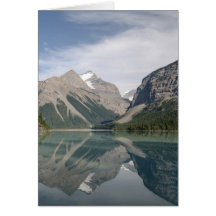Kinney Lake and Mount Whitehorn near Mount Robson Greeting Cards