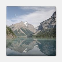 Kinney Lake and Mount Whitehorn near Mount Robson Refrigerator Magnet
