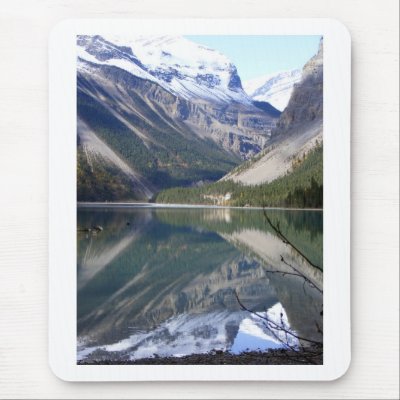 Kinney Lake at Mt Robson Park Mouse Pads by kchwxdr