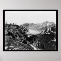 Kipps Summit Glacier National Park 1925 Print