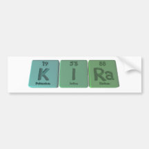 Kira as Potassium Iodine Radium Bumper Stickers