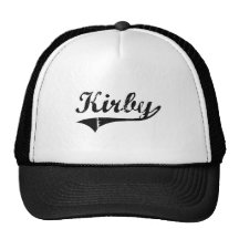 Kirby Classic Style Name Trucker Hats