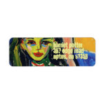 Kirchner Fränzi in Front of Carved Chair Custom Return Address Labels