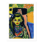 Kirchner Fränzi in Front of Carved Chair Post Cards