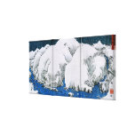 Kiso Road Snowstorm, Utagawa Hiroshige canvas prints