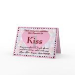 Kiss Coupon Card