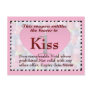 Kiss Coupon Postcard