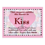 Kiss Coupon Postcard