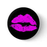 Kiss Lips Pinback Button