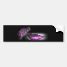 Kiss Me Bumper Sticker
