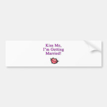 Kiss Me Bumper Sticker