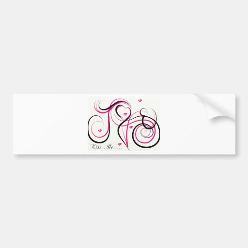 Kiss Me Bumper Sticker