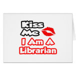 Kiss Me...I Am A Librarian cards