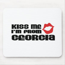 Kiss me I am from Georgia Mouse Pads