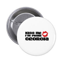 Kiss me I am from Georgia Pins