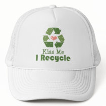 Kiss Me I Recycle Hat
