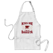 Kiss Me I'm A Barista Apron