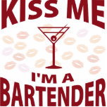 Kiss Me I'm A Bartender photo sculptures
