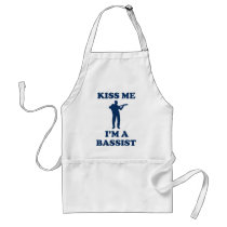 Kiss me im a Bassist Apron