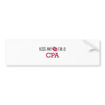 Kiss Me I'm a CPA Bumper Stickers