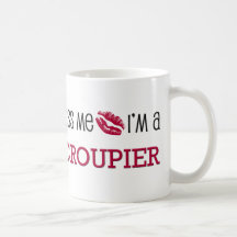 Kiss Me I'm a CROUPIER Mug