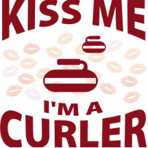 Kiss Me I'm A Curler Photo Sculpture
