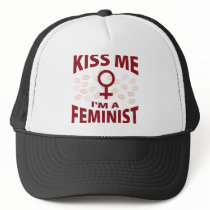 Kiss Me I'm A Feminist Trucker Hat