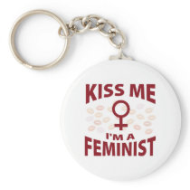 Kiss Me I'm A Feminist Keychain