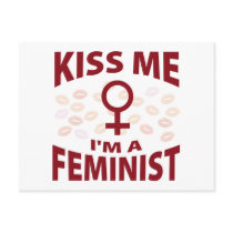 Kiss Me I'm A Feminist Postcards