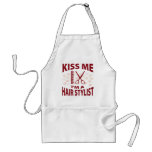 Kiss Me I'm A Hair Stylist aprons