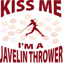 Kiss Me I'm A Javelin Thrower Photo Sculpture