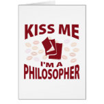 Kiss Me I'm A Philosopher Greeting Cards